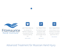 Tablet Screenshot of musicianhand.com